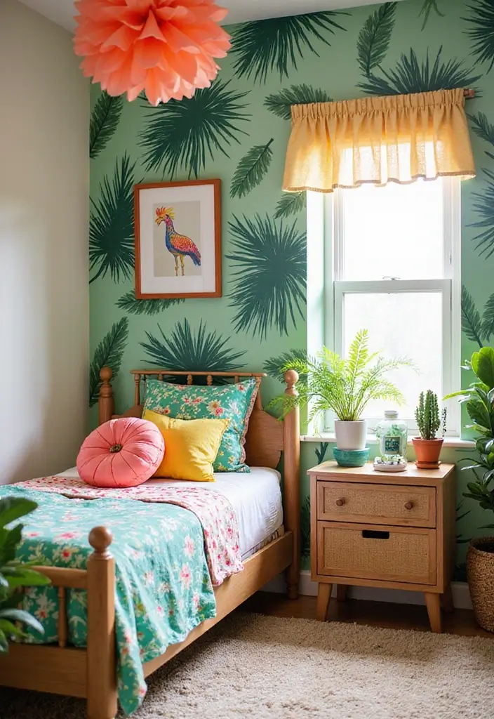 30+ Modern Kids Bedroom Ideas That Spark Creativity 15 30+ Modern Kids Bedroom Ideas That Spark Creativity - 15. Tropical Paradise