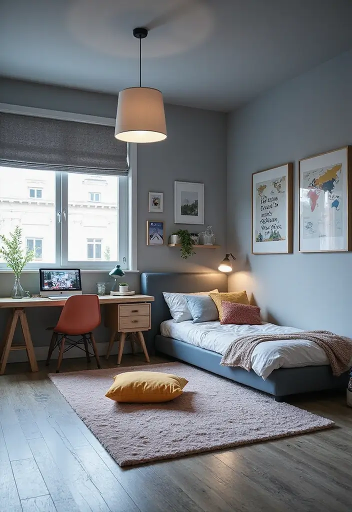 30+ Modern Kids Bedroom Ideas That Spark Creativity 18 30+ Modern Kids Bedroom Ideas That Spark Creativity - 18. Tech-Savvy Space