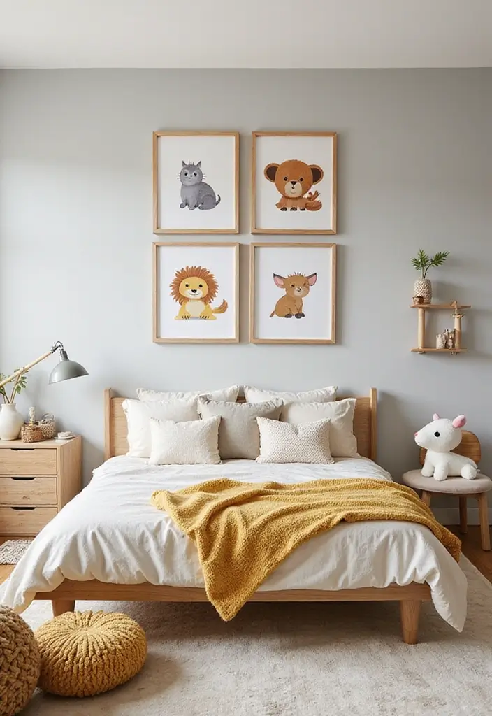30+ Modern Kids Bedroom Ideas That Spark Creativity 27 30+ Modern Kids Bedroom Ideas That Spark Creativity - 27. Cute Animal Kingdom