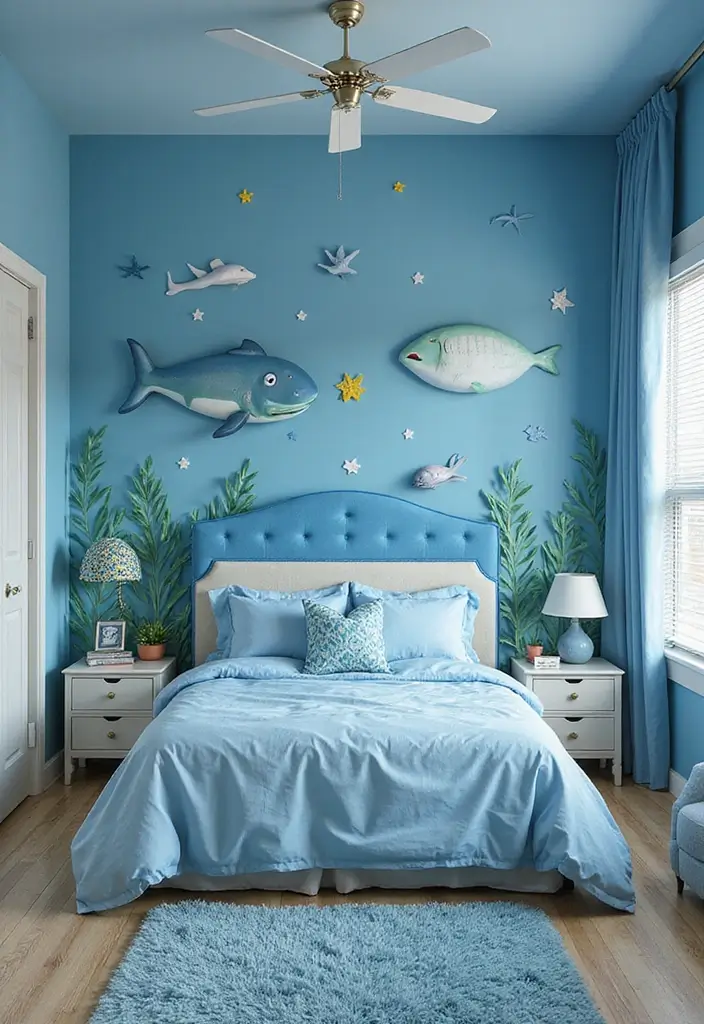 30+ Modern Kids Bedroom Ideas That Spark Creativity 5 30+ Modern Kids Bedroom Ideas That Spark Creativity - 5. Under the Sea Adventure