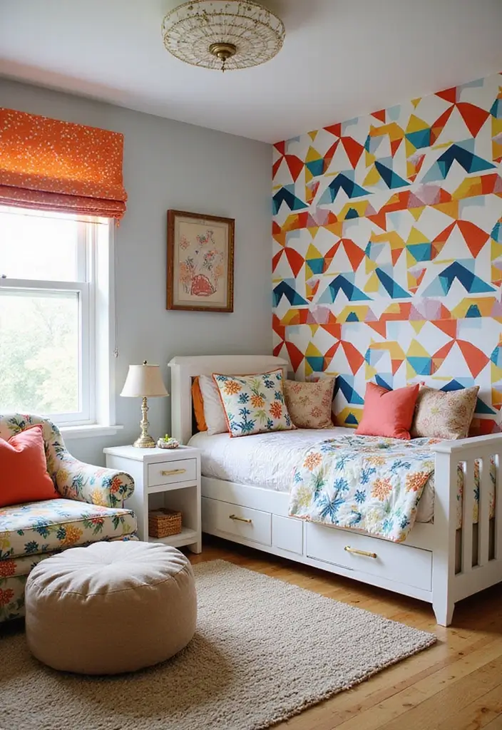 30+ Modern Kids Bedroom Ideas That Spark Creativity 8 30+ Modern Kids Bedroom Ideas That Spark Creativity - 8. Bold Geometric Patterns