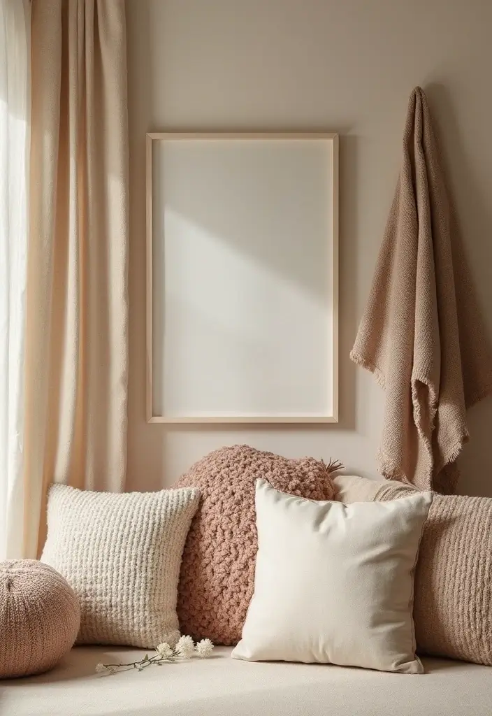 30+ Modern Room Decor Ideas for a Stylish Makeover 16 30+ Modern Room Decor Ideas for a Stylish Makeover - 16. Soft Textiles for Added Warmth