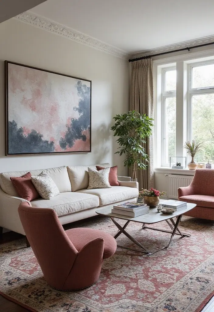 30+ Modern Room Decor Ideas for a Stylish Makeover 17 30+ Modern Room Decor Ideas for a Stylish Makeover - 17. Geometric Patterns to Add Interest