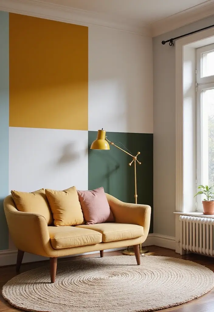 30+ Modern Room Decor Ideas for a Stylish Makeover 26 30+ Modern Room Decor Ideas for a Stylish Makeover - 26. Use of Color Blocks