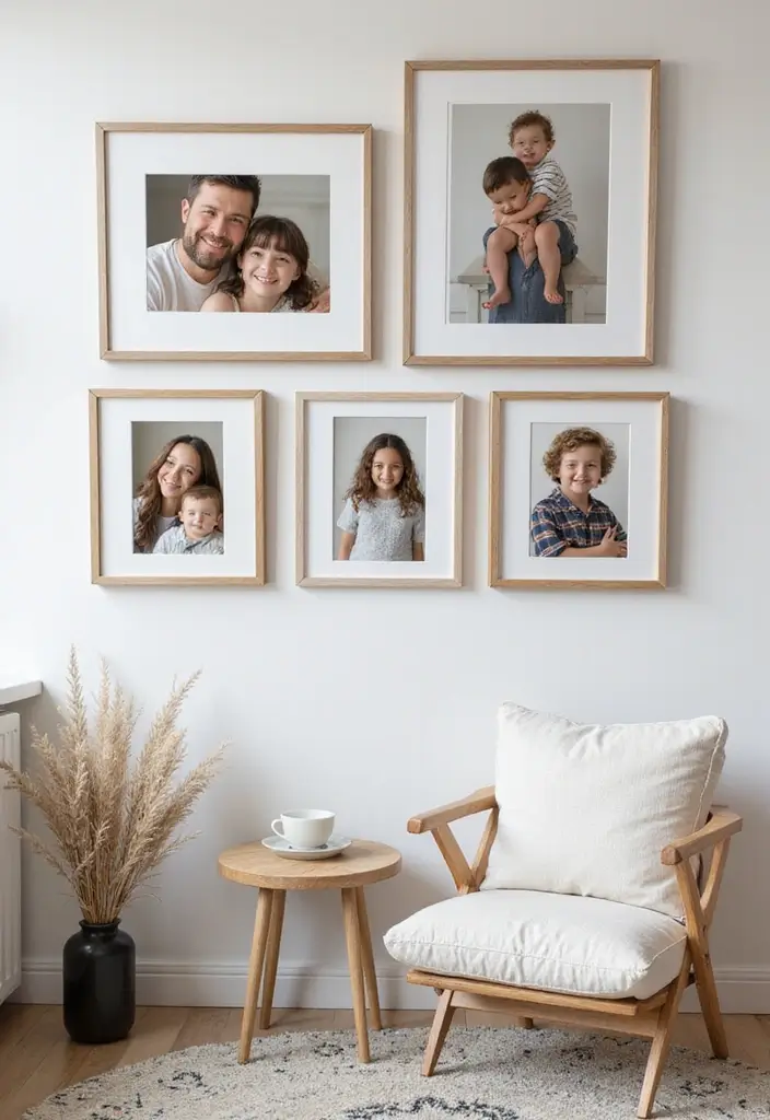 30+ Modern Room Decor Ideas for a Stylish Makeover 30 30+ Modern Room Decor Ideas for a Stylish Makeover - 30. Personalize with Family Photos