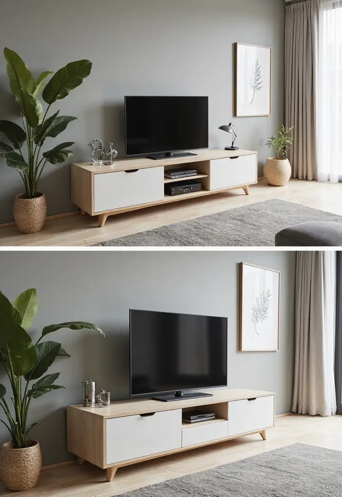 30+ Modern TV Unit Designs That Upgrade Your Living Room 21 30+ Modern TV Unit Designs That Upgrade Your Living Room - 21. Convertible Units