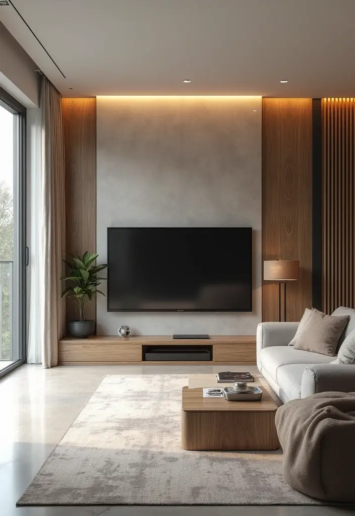 30+ Modern TV Unit Designs That Upgrade Your Living Room 24 30+ Modern TV Unit Designs That Upgrade Your Living Room - 24. Open Concept Units