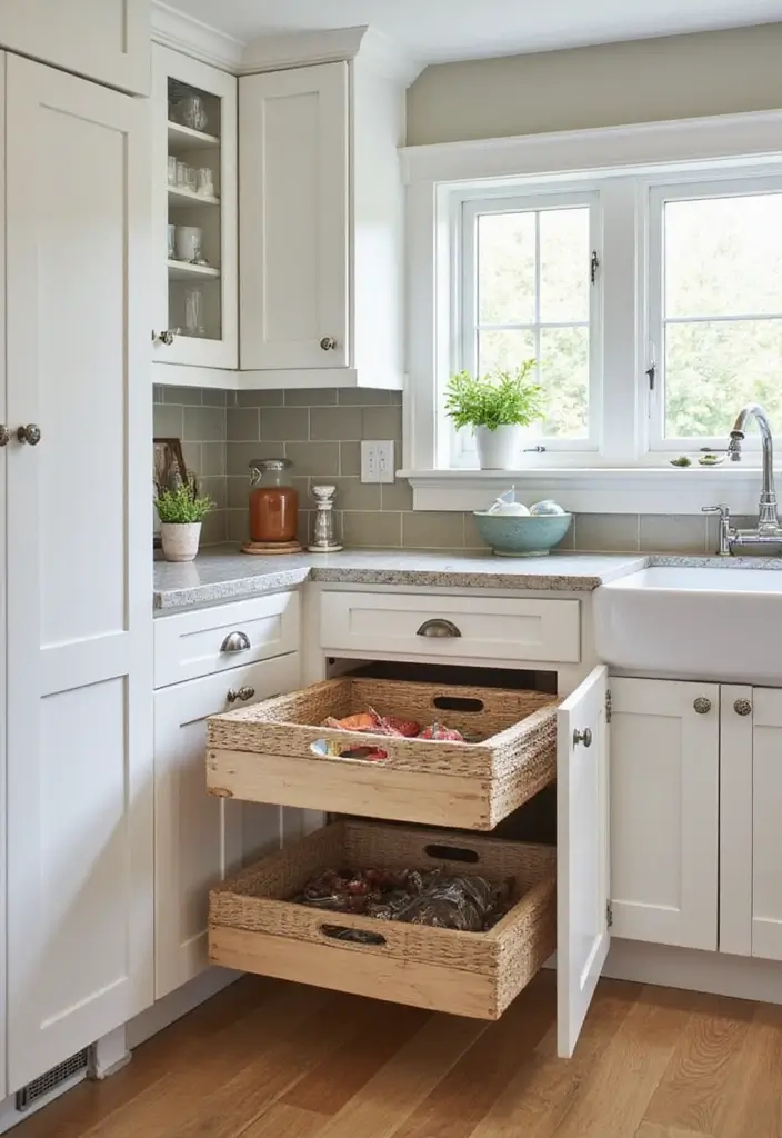 30+ Small Kitchen Ideas Modern Style That Feel Bigger and Brighter - 11. Under-Counter Storage