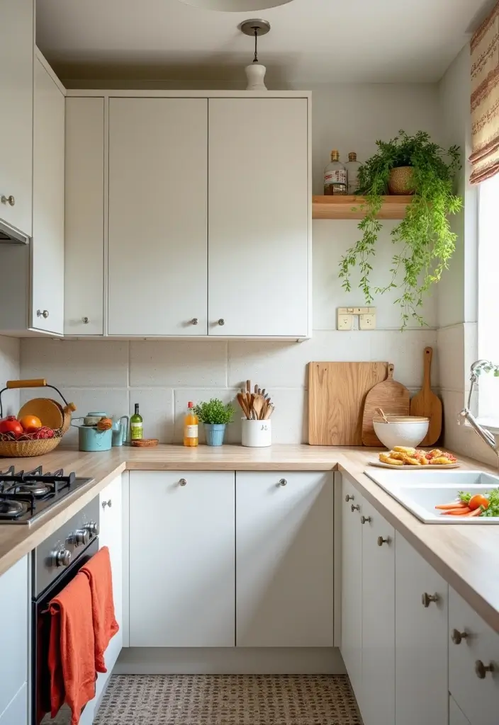 30+ Small Kitchen Ideas Modern Style That Feel Bigger and Brighter - 14. Colorful Accents