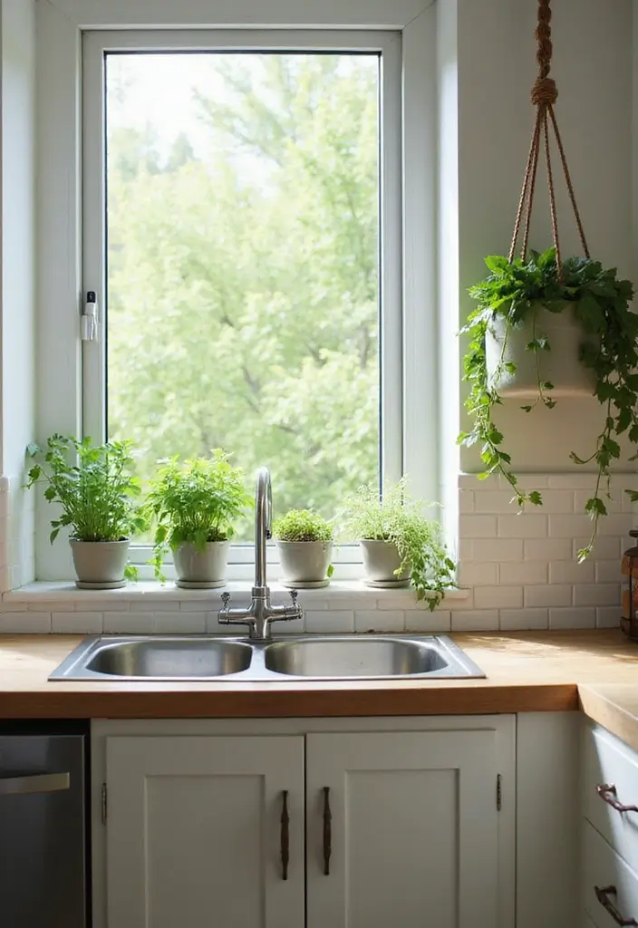 30+ Small Kitchen Ideas Modern Style That Feel Bigger and Brighter - 17. Indoor Herb Gardens