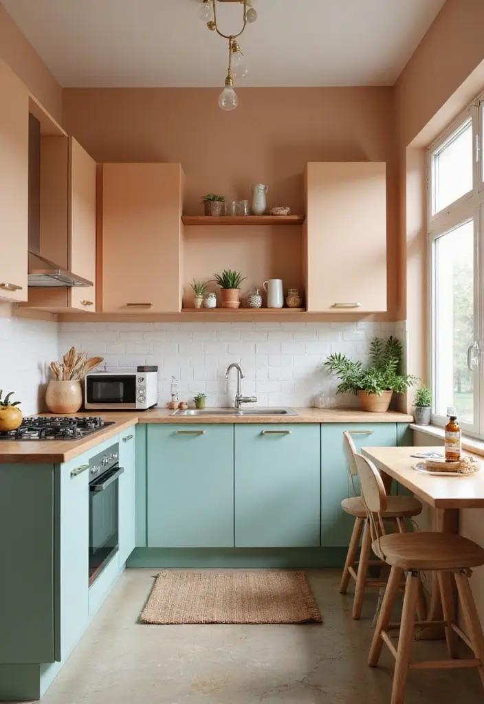 30+ Small Kitchen Ideas Modern Style That Feel Bigger and Brighter - 29. Cohesive Color Schemes