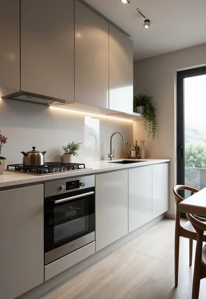 30+ Small Kitchen Ideas Modern Style That Feel Bigger and Brighter - 6. Integrated Appliances