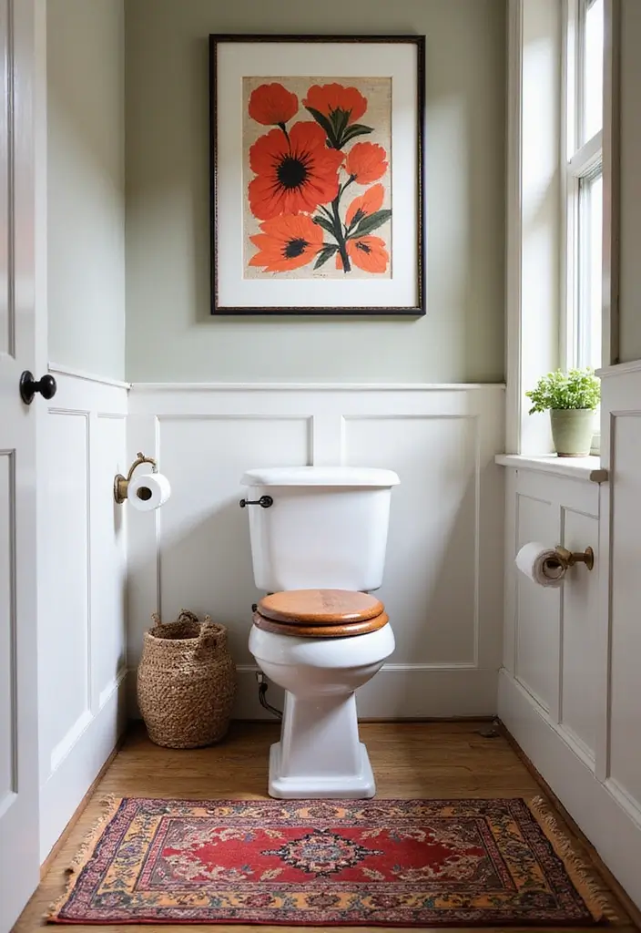 30+ Small Modern Bathroom Ideas That Look Spacious and Elegant 10 30+ Small Modern Bathroom Ideas That Look Spacious and Elegant - 10. Bold Accents