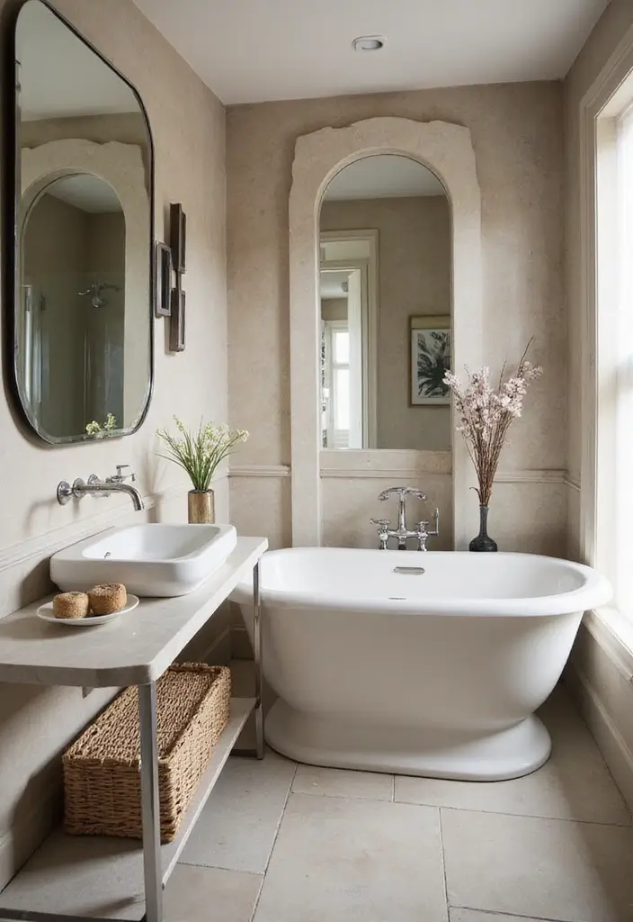 30+ Small Modern Bathroom Ideas That Look Spacious and Elegant 12 30+ Small Modern Bathroom Ideas That Look Spacious and Elegant - 12. Mirror Magic