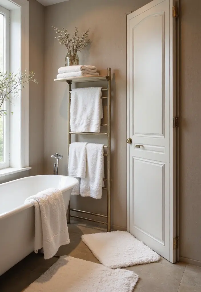 30+ Small Modern Bathroom Ideas That Look Spacious and Elegant 13 30+ Small Modern Bathroom Ideas That Look Spacious and Elegant - 13. Luxurious Textiles