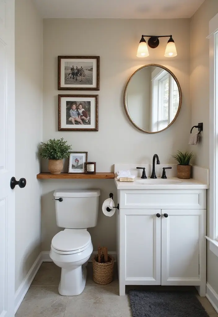 30+ Small Modern Bathroom Ideas That Look Spacious and Elegant 15 30+ Small Modern Bathroom Ideas That Look Spacious and Elegant - 15. Incorporating Personal Style