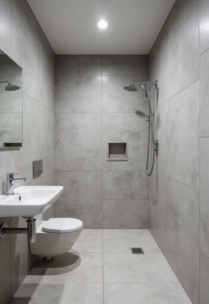 30+ Small Modern Bathroom Ideas That Look Spacious and Elegant 2 30+ Small Modern Bathroom Ideas That Look Spacious and Elegant - 2. Monochromatic Color Schemes