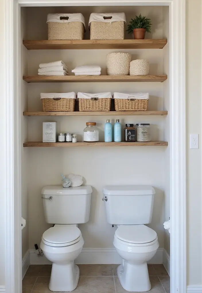 30+ Small Modern Bathroom Ideas That Look Spacious and Elegant 4 30+ Small Modern Bathroom Ideas That Look Spacious and Elegant - 4. Smart Storage Solutions