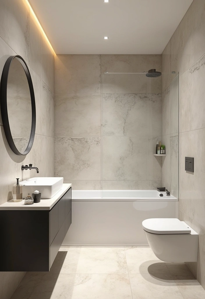 30+ Small Modern Bathroom Ideas That Look Spacious and Elegant 6 30+ Small Modern Bathroom Ideas That Look Spacious and Elegant - 6. Stylish Wall Tiles