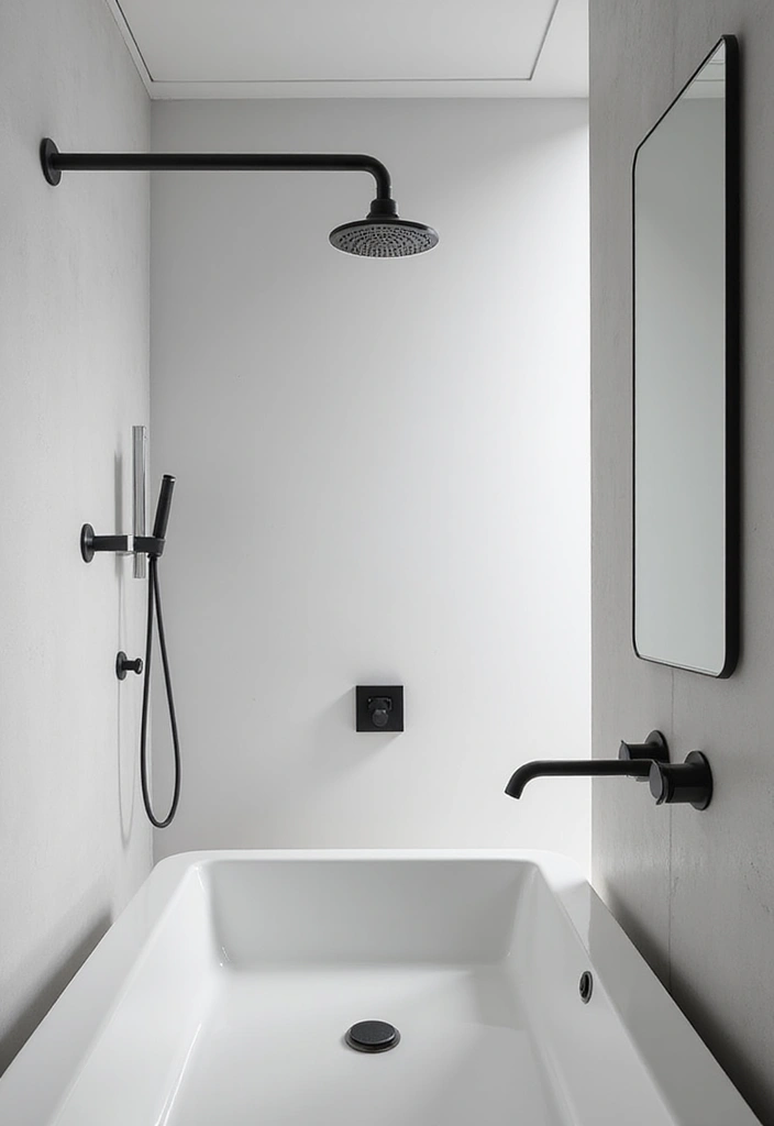 30+ Small Modern Bathroom Ideas That Look Spacious and Elegant 9 30+ Small Modern Bathroom Ideas That Look Spacious and Elegant - 9. Minimalist Fixtures