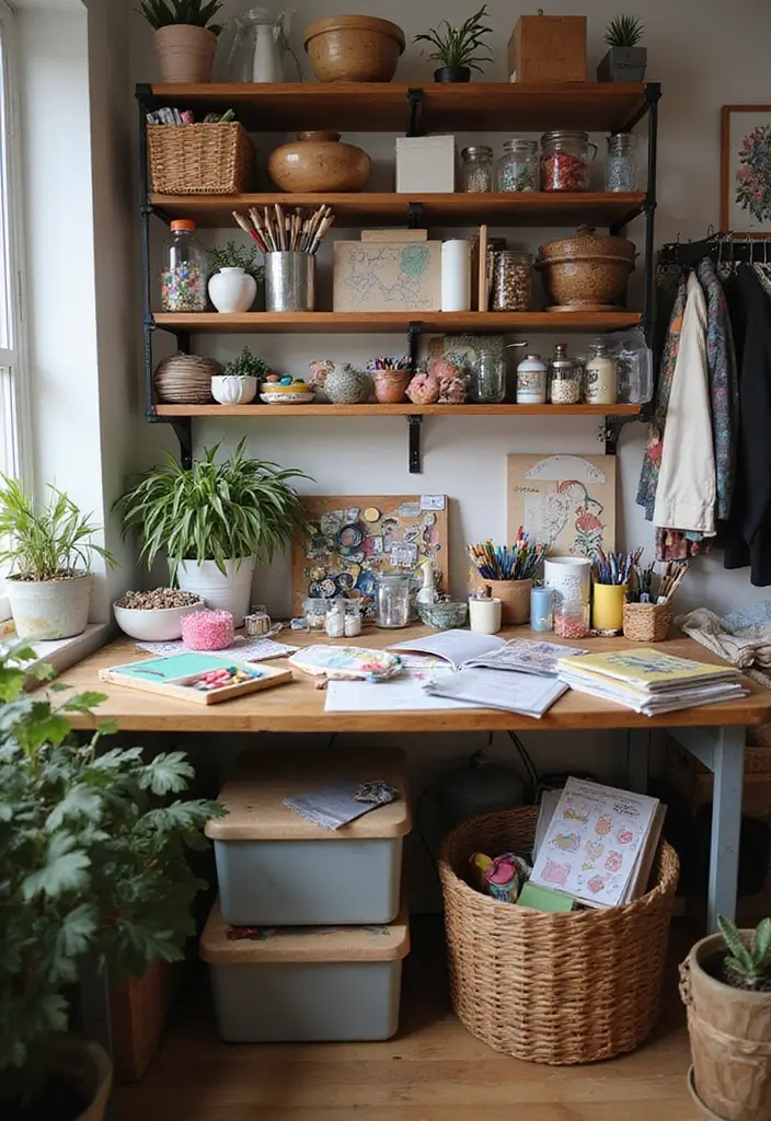 30+ Toca Boca Modern Mansion House Ideas Kids Will Love 16 30+ Toca Boca Modern Mansion House Ideas Kids Will Love - 16. Crafty Corner: DIY Station