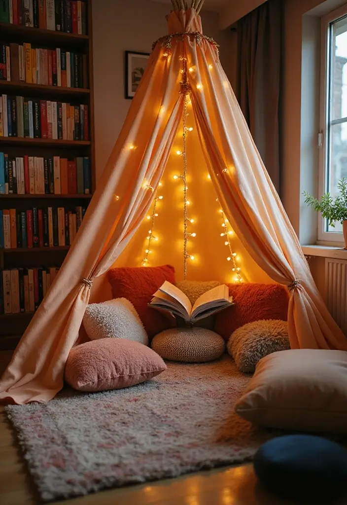 30+ Toca Boca Modern Mansion House Ideas Kids Will Love 3 30+ Toca Boca Modern Mansion House Ideas Kids Will Love - 3. Cozy Reading Nook with Hidden Treasures