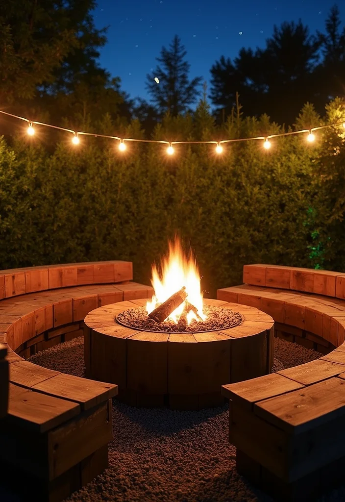 10 Backyard Focal Point Ideas to Anchor Outdoor Spaces 1 10 Backyard Focal Point Ideas to Anchor Outdoor Spaces - 1. Artistic Fire Pit Area