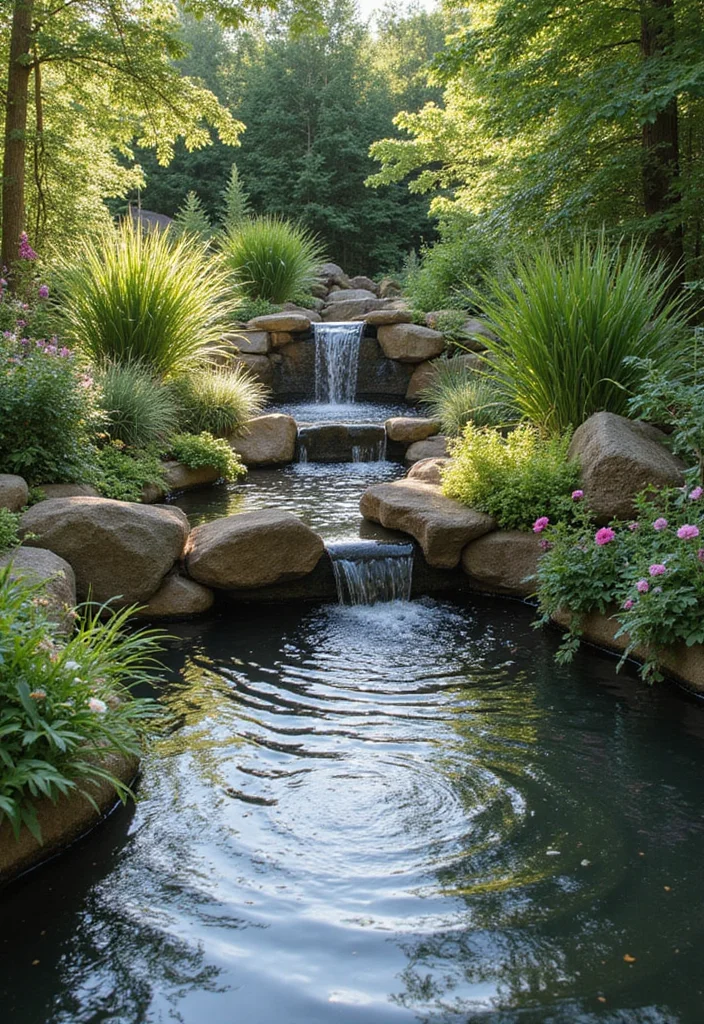 10 Backyard Focal Point Ideas to Anchor Outdoor Spaces 34 10 Backyard Focal Point Ideas to Anchor Outdoor Spaces - 4. Charming Water Features
