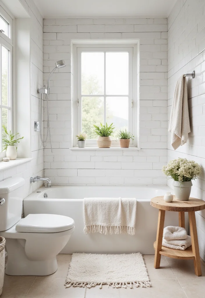 10 Beige Tile Bathroom Ideas for Calm Elegant Spaces 85 10 Beige Tile Bathroom Ideas for Calm Elegant Spaces - 9. Beige Grout with White Tiles