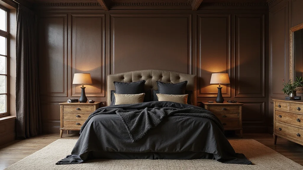 10 Brown and Black Bedroom Ideas for Warm Masculine Style