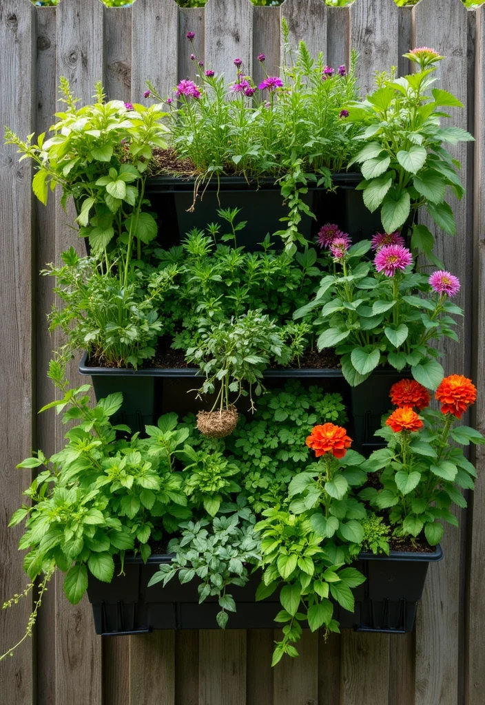 12 Backyard Decorating Ideas DIY for Budget Upgrades - 2. Vibrant Vertical Gardens