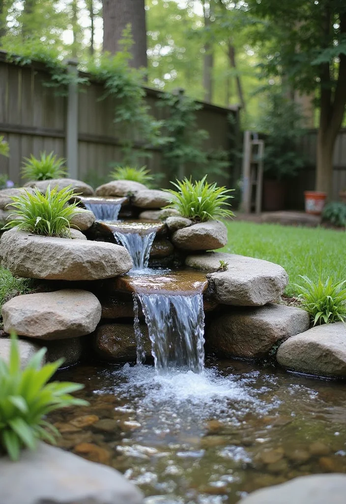 12 Backyard Decorating Ideas DIY for Budget Upgrades - 9. Simple Water Features