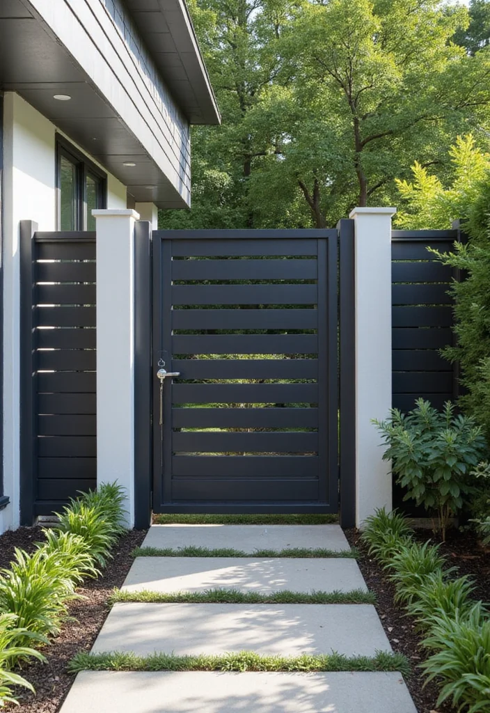 12 Backyard Fence Gate Ideas for Security and Style 122 12 Backyard Fence Gate Ideas for Security and Style - 12. Smart Technology Integration