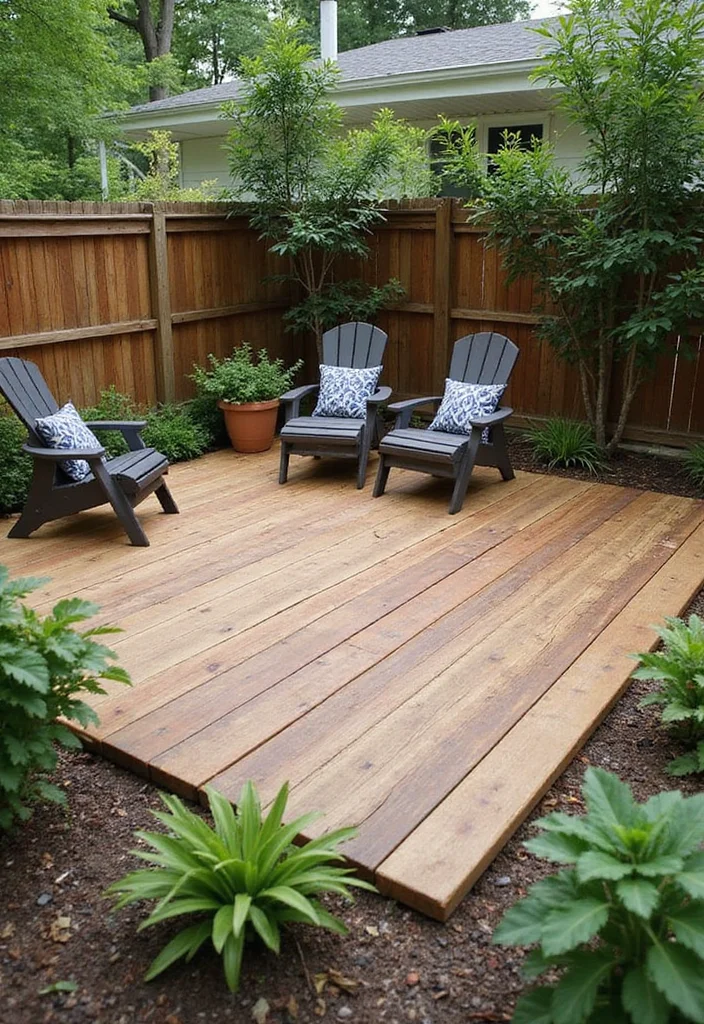 12 Backyard Parking Ideas for Organized Functional Layouts - 2. Reclaimed Wood Parking Deck