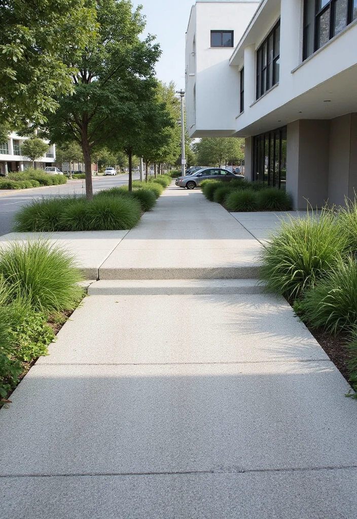 12 Backyard Parking Ideas for Organized Functional Layouts - 4. Permeable Concrete Parking Pad