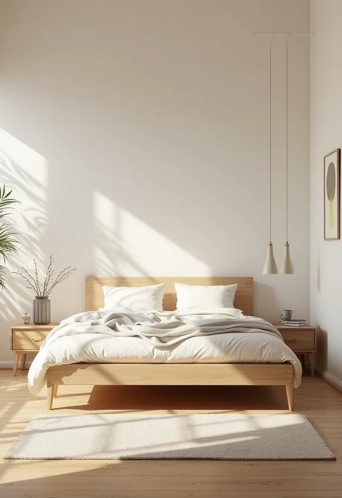 12 Beige and White Bedroom Ideas for Calm Neutral Comfort 12 12 Beige and White Bedroom Ideas for Calm Neutral Comfort - 2. Light Wooden Accents