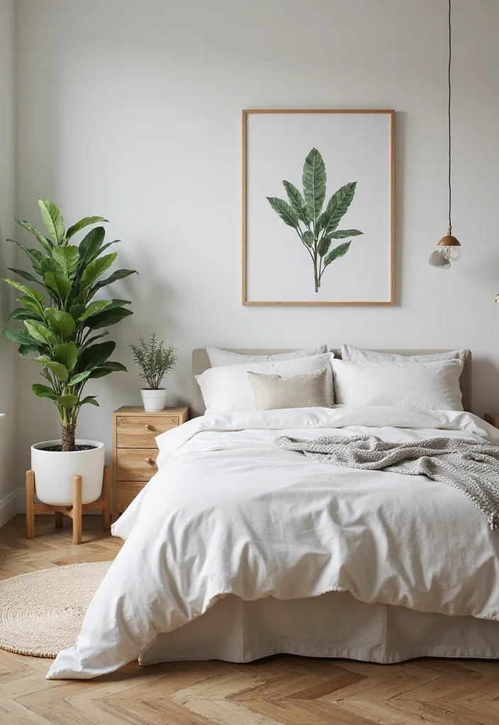 12 Feminine Bedroom Ideas with Soft Elegant Details - 6. Nature-Inspired Elements