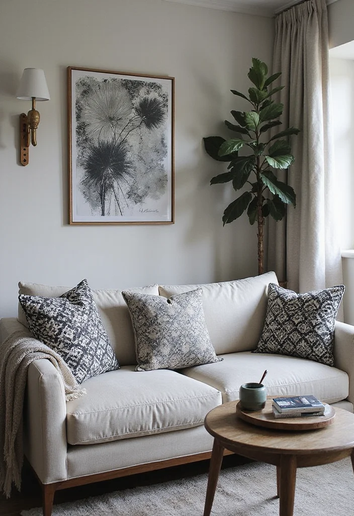 12 Grey Black and White Living Room Ideas for Sleek Contrast 100 12 Grey Black and White Living Room Ideas for Sleek Contrast - 10. Mixing Patterns