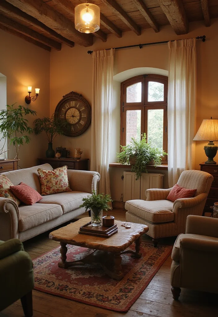 12 Shabby Chic Living Room Ideas for Soft Vintage Charm - 12. Light and Bright Lighting