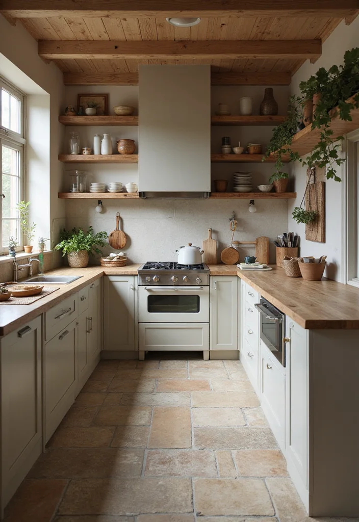 12 Small Kitchen Flooring Ideas for Smart Space Upgrades 100 12 Small Kitchen Flooring Ideas for Smart Space Upgrades 10. Stone Natural Elegance