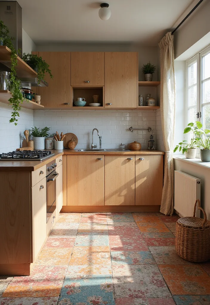 12 Small Kitchen Flooring Ideas for Smart Space Upgrades 111 12 Small Kitchen Flooring Ideas for Smart Space Upgrades 11. Eco Friendly Carpet Tiles Soft and Stylish