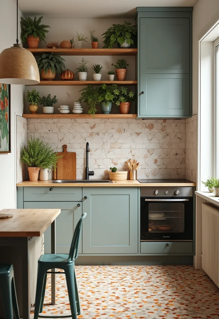 12 Small Kitchen Flooring Ideas for Smart Space Upgrades 122 12 Small Kitchen Flooring Ideas for Smart Space Upgrades 12. Multicolored Grout A Creative Twist