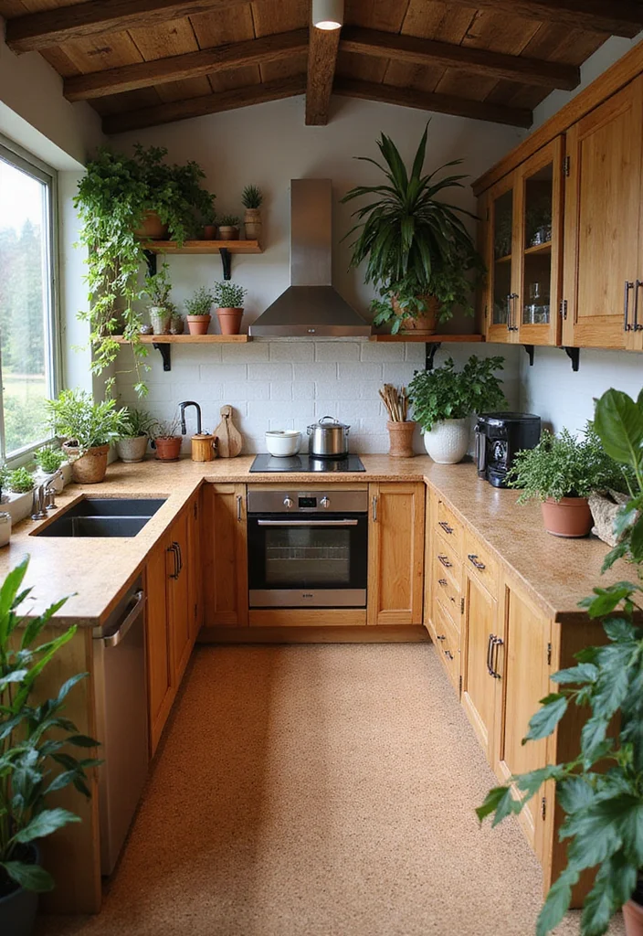 12 Small Kitchen Flooring Ideas for Smart Space Upgrades 12 12 Small Kitchen Flooring Ideas for Smart Space Upgrades 2. Cork Flooring Soft and Sustainable