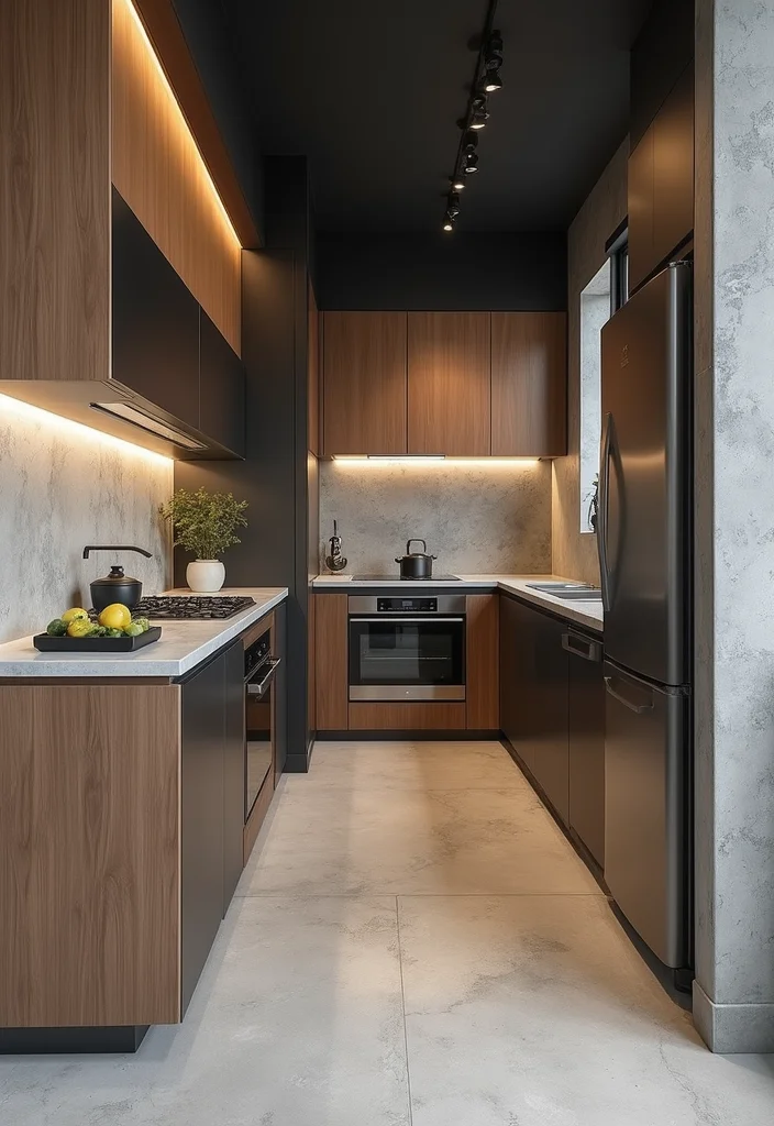 12 Small Kitchen Flooring Ideas for Smart Space Upgrades 67 12 Small Kitchen Flooring Ideas for Smart Space Upgrades 7. Concrete Industrial Chic