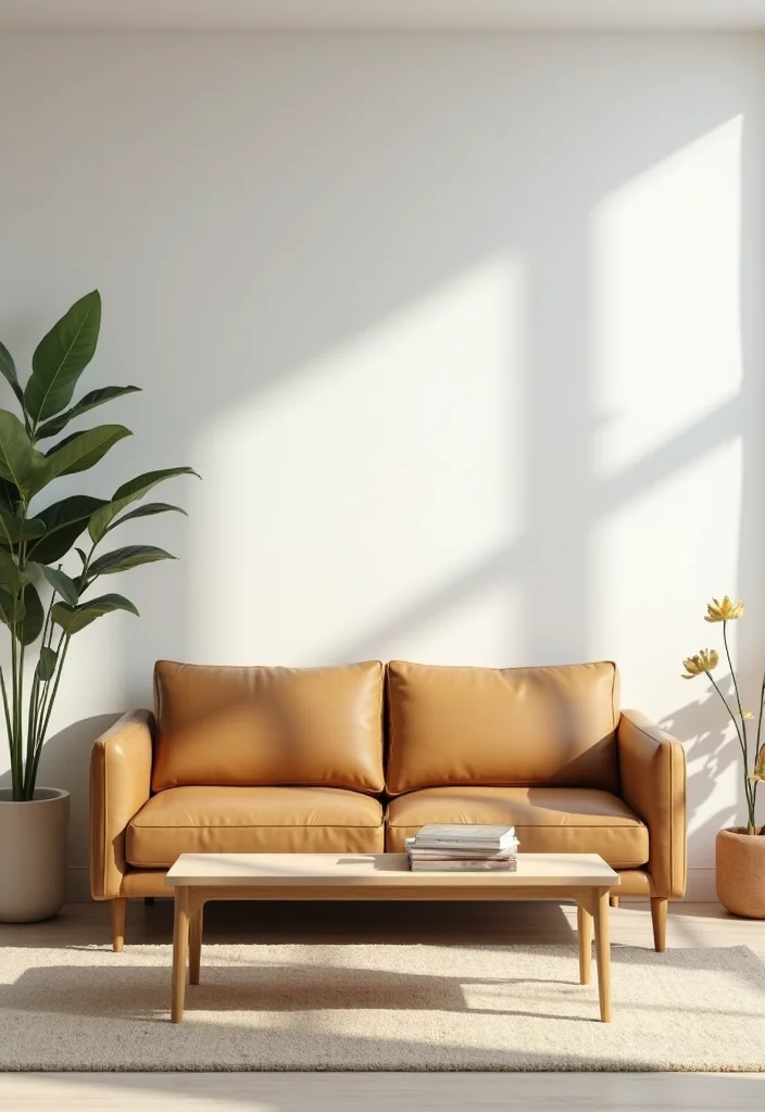 12 Tan Sofa Living Room Ideas for Warm Neutral Style - 2. Scandinavian Minimalism