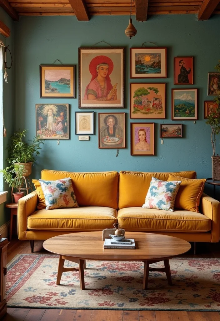 12 Tan Sofa Living Room Ideas for Warm Neutral Style - 5. Artwork That Speaks to You