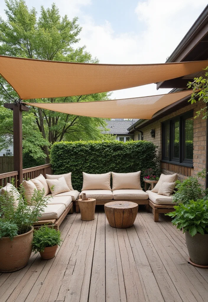14 Backyard Covered Deck Ideas for Relaxed Outdoor Living 12 14 Backyard Covered Deck Ideas for Relaxed Outdoor Living 2. Chic Canopy Oasis