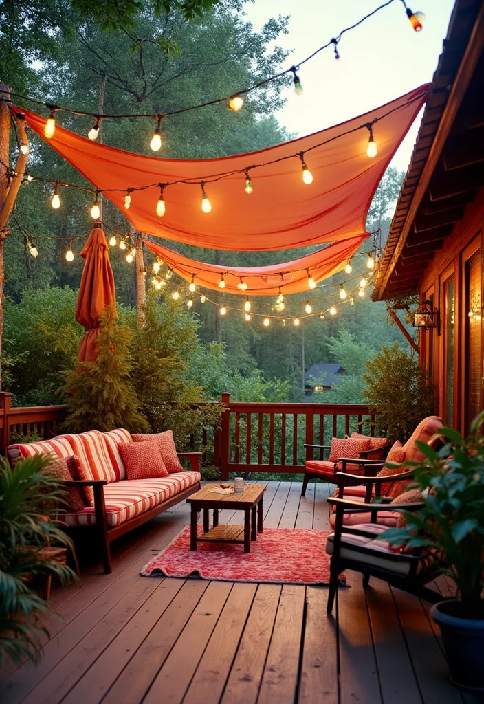 14 Backyard Covered Deck Ideas for Relaxed Outdoor Living 45 14 Backyard Covered Deck Ideas for Relaxed Outdoor Living 5. Eco Friendly Fabric Shade