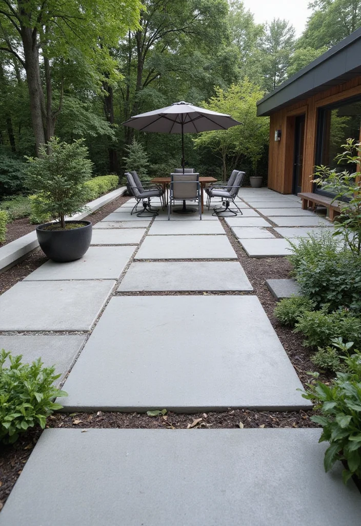 14 Backyard Patio Tile Ideas for Durable Stylish Flooring 34 14 Backyard Patio Tile Ideas for Durable Stylish Flooring - 4. Concrete Pavers