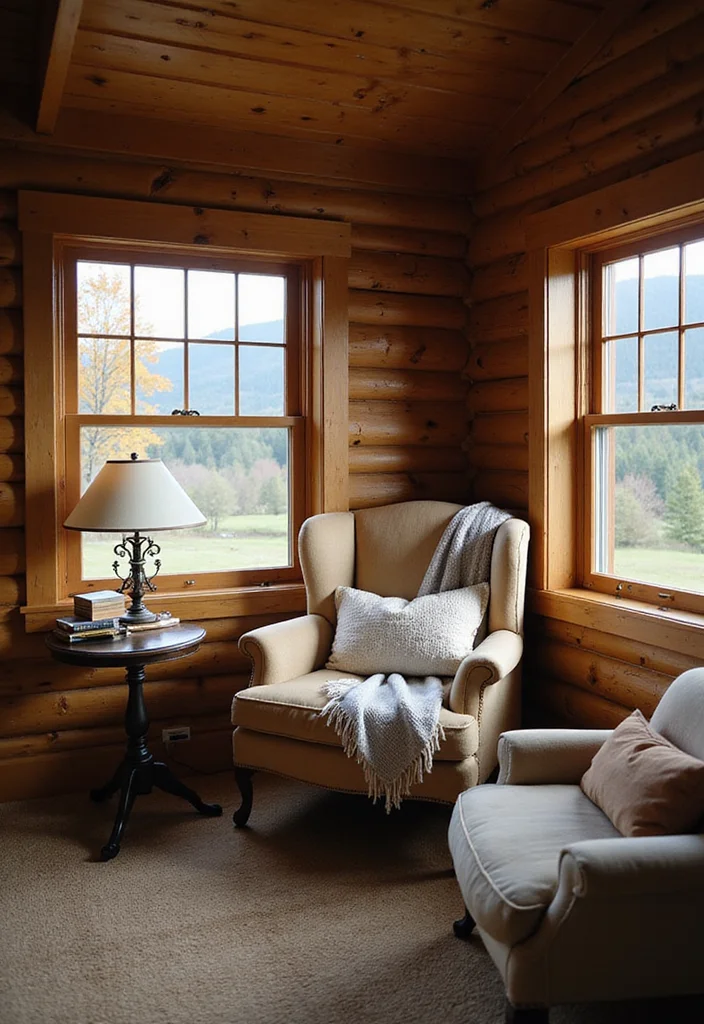 14 Cabin Bedroom Ideas for Rustic Warmth and Charm - 13. Cozy Reading Corners